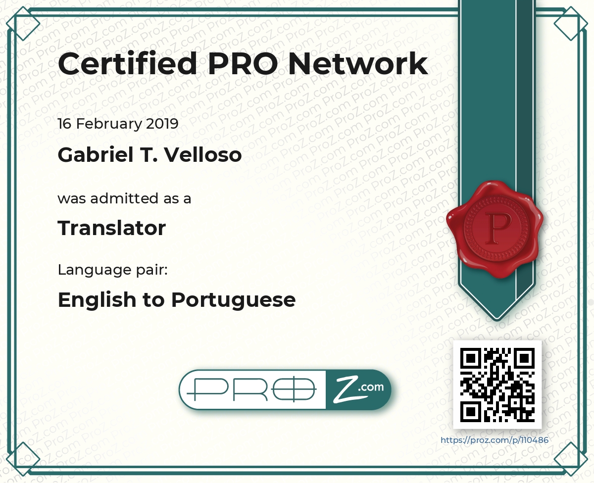 PRO Network Certificate