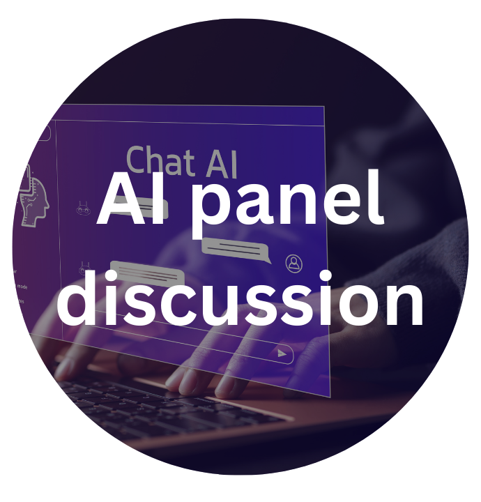 background image for AI panel discussion