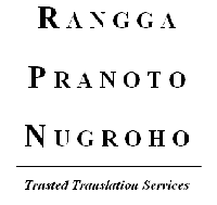 Rangga Pranoto - Englisch > Bahasa Indonesia translator
